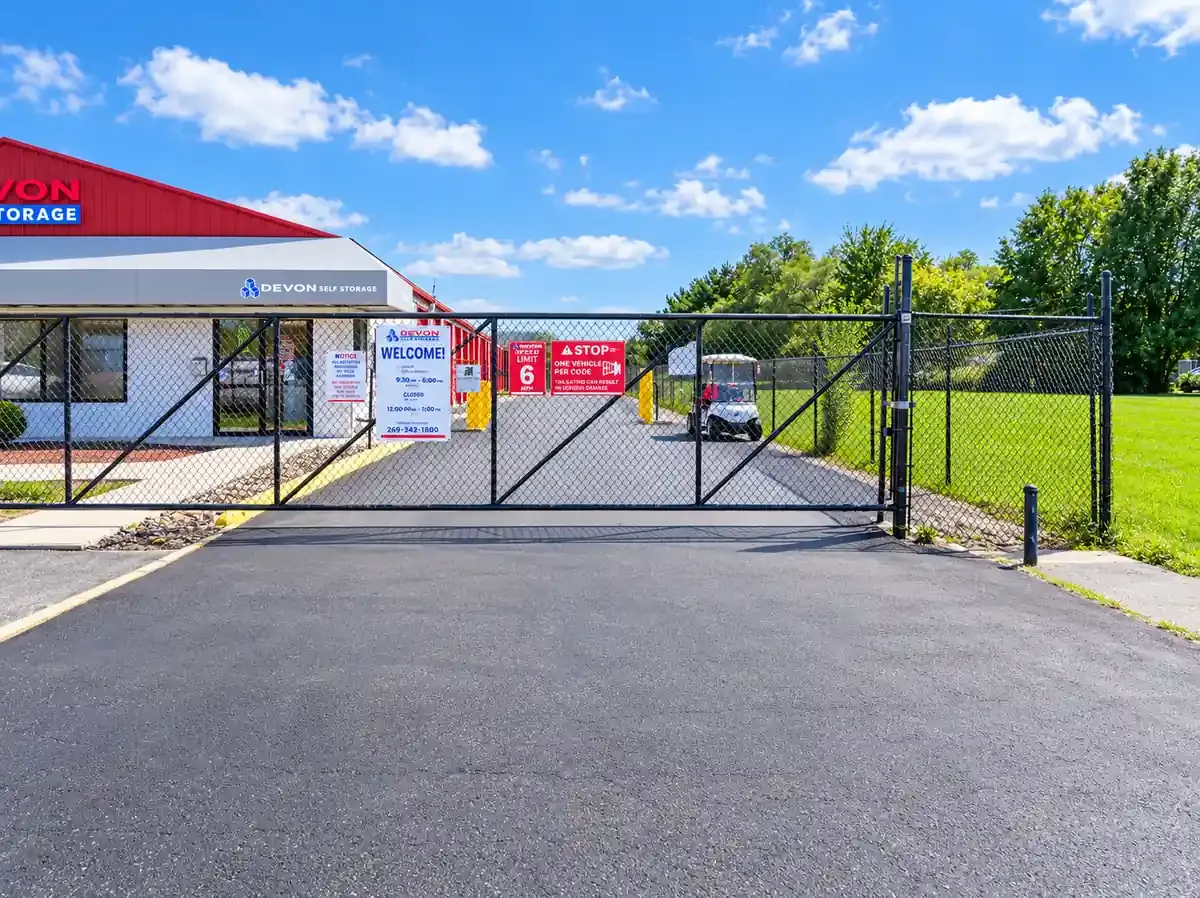 Devon Self Storage Access Gate